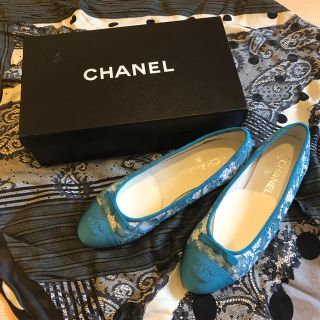 シャネル(CHANEL)のシャネル バレエシューズ 24.5cm相当 38.5(バレエシューズ)