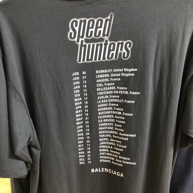BALENCIAGA スピードハンターズ Tシャツ バレンシアガ BALENCIAGA スピードハンターズ Tシャツ バレンシアガ