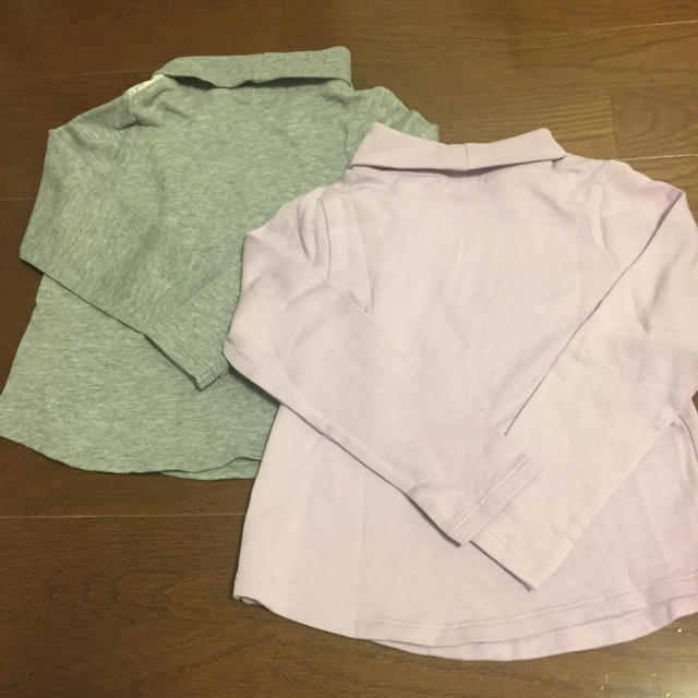 GU(ジーユー)のGU トレーナー 110センチ 2枚セット キッズ/ベビー/マタニティのキッズ服女の子用(90cm~)(Tシャツ/カットソー)の商品写真