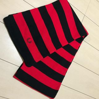 フレッドペリー(FRED PERRY)のFRED PERRYマフラー　赤×黒(マフラー/ショール)