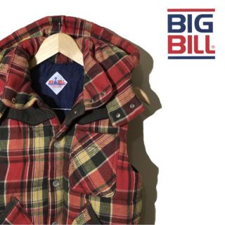 BIG BILL checkered pattern down vest(ダウンベスト)