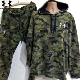 アンダーアーマー(UNDER ARMOUR)の【上下セット】アンダーアーマー◆プルオーバースエットパーカー◆カモ柄(パーカー)