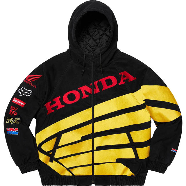 Supreme - 【S】Supreme Honda Racing Puffy Jacket 黒
