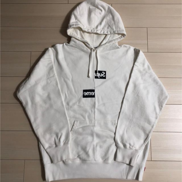 Supreme Split Box Logo Hooded Sweatshirt