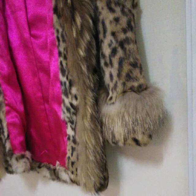 eimy istoire(エイミーイストワール)のﾗﾋﾞｯﾄﾌｧｰ&ﾗｸｰﾝﾌｧｰ　ひょう柄コート レディースのジャケット/アウター(毛皮/ファーコート)の商品写真