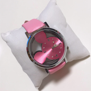 ♡ミッキー  腕時計♡ かわいい☆ 色違いでお揃にも★ ピンク青セット(腕時計)