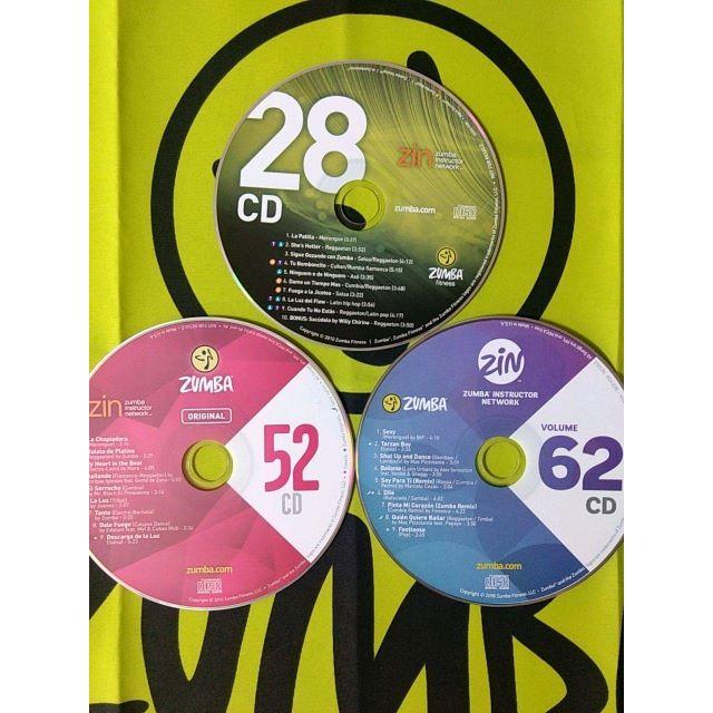 Zumba(ズンバ)のたゆたゆさま専用　ZUMBA　ズンバ　ZIN28　ZIN52　ZIN62　各CD エンタメ/ホビーのCD(ポップス/ロック(洋楽))の商品写真