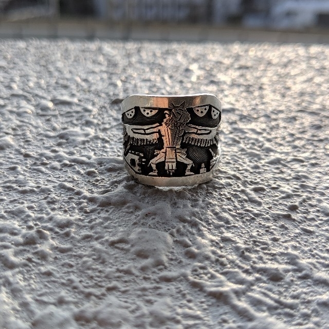 MALAIKA(マライカ)のホピ族　EdisonWadsworth　リング19号silver925 メンズのアクセサリー(リング(指輪))の商品写真