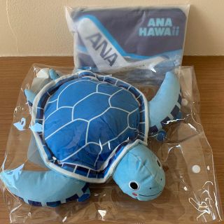 エーエヌエー(ゼンニッポンクウユ)(ANA(全日本空輸))のANA機内販売限定 フライングホヌ A380 ぬいぐるみ ノベルティー付 セット(ぬいぐるみ)