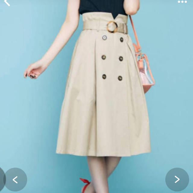 dazzlin(ダズリン)のラクマ最安値トレンチライクミモレスカート レディースのスカート(ひざ丈スカート)の商品写真