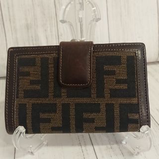 FENDI フェンディ ズッカ 財布 ハーフムーン ラウンド ヴィンテージ