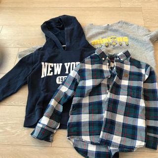 エイチアンドエム(H&M)のキッズスウェット、パーカー、シャツセット(ジャケット/上着)