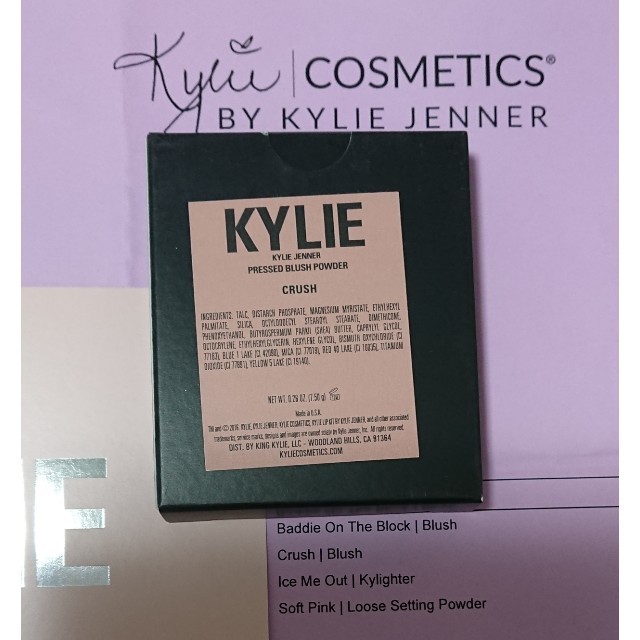 Kylie Cosmetics(カイリーコスメティックス)の新品未使用❗カイリー★人気チーク【Crush】 コスメ/美容のベースメイク/化粧品(チーク)の商品写真