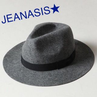 ジーナシス(JEANASIS)の完売フェルトハット☆グレー(ハット)