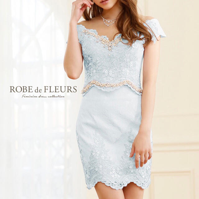 ROBE de FLEURS ドレスICEBLUEサイズ