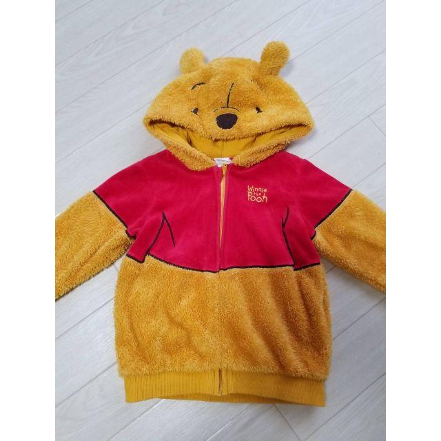 Disney(ディズニー)のPOOH クマのプーさん モコモコジャケット ハロウィン パーカー キッズ/ベビー/マタニティのベビー服(~85cm)(ジャケット/コート)の商品写真