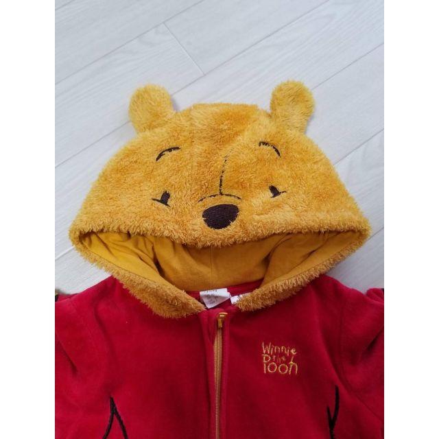 Disney(ディズニー)のPOOH クマのプーさん モコモコジャケット ハロウィン パーカー キッズ/ベビー/マタニティのベビー服(~85cm)(ジャケット/コート)の商品写真