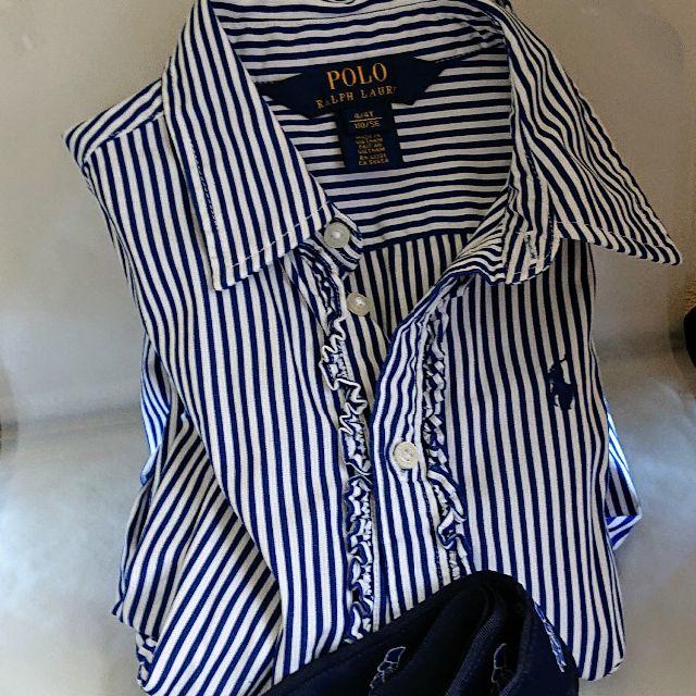 POLO RALPH LAUREN(ポロラルフローレン)の新古品！値下可！ポロラルフローレン　キッズ　ワンピース　秋服 キッズ/ベビー/マタニティのキッズ服女の子用(90cm~)(ワンピース)の商品写真