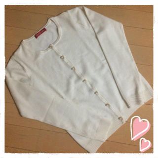 アプワイザーリッシェ(Apuweiser-riche)の美品アプ♡パールボタンカーディガン(カーディガン)