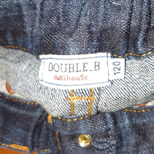 DOUBLE.B(ダブルビー)のミキハウス　ダブルB　デニム　120 キッズ/ベビー/マタニティのキッズ服男の子用(90cm~)(パンツ/スパッツ)の商品写真