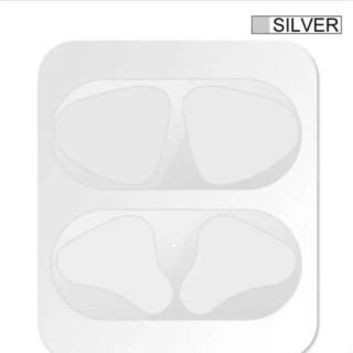 アップル(Apple)のAirpods ダストガード シルバー 即購入OK NO.2(モバイルケース/カバー)