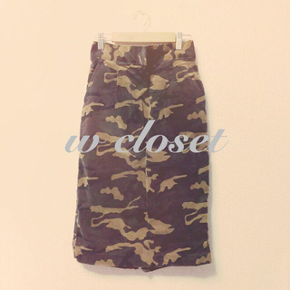 ダブルクローゼット(w closet)のw closet ミリタリースカート(ひざ丈スカート)