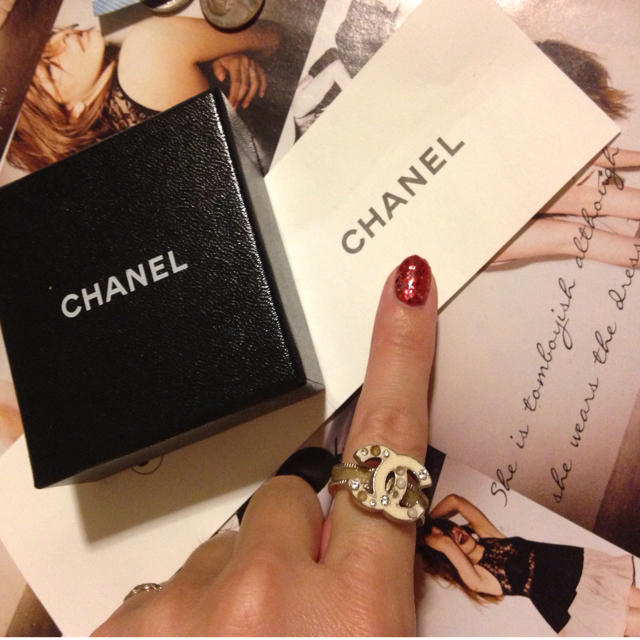 CHANEL カメリア リング 指輪 ビンテージ