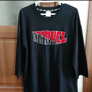 マーベル(MARVEL)のマーベル Tシャツ 黒 新品 ビッグシルエット(Tシャツ/カットソー(七分/長袖))