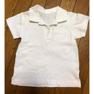 ベルメゾン(ベルメゾン)の真っ白半袖ポロシャツ サイズ110(Tシャツ/カットソー)
