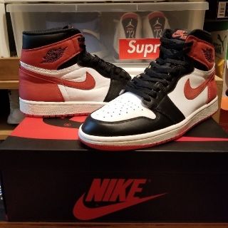 ナイキ(NIKE)のNIKE AIR JORDAN1 RETRO HIGH OG TRACK RED(スニーカー)