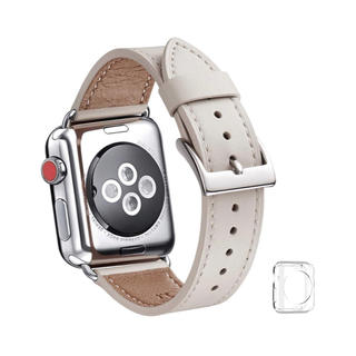 アップルウォッチ(Apple Watch)のApple Watch用 レザーバンド     アップルウォッチ用42 44mm(その他)