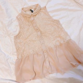 エイチアンドエム(H&M)のシフォントップス(シャツ/ブラウス(半袖/袖なし))