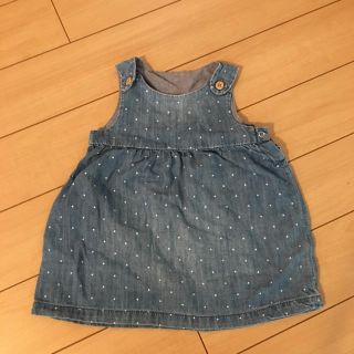 エイチアンドエム(H&M)のH＆Mベビー  デニムサロペット(ワンピース)