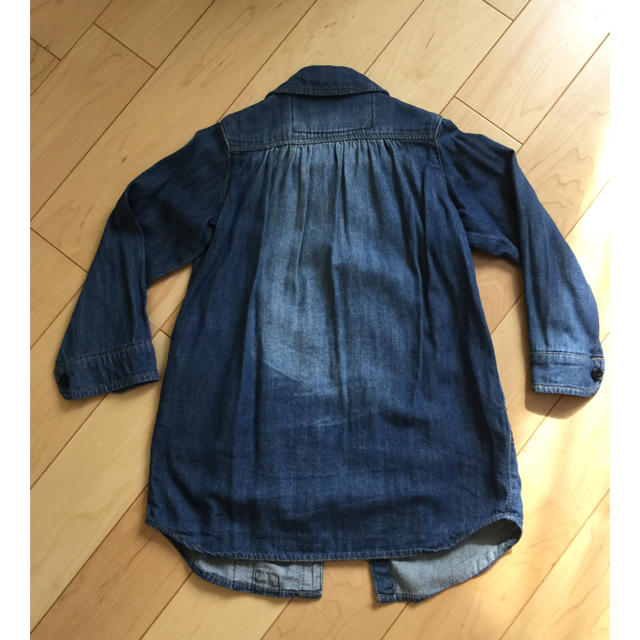 JUNK STORE(ジャンクストアー)の女の子110サイズ デニムシャツワンピース・ジャケット キッズ/ベビー/マタニティのキッズ服女の子用(90cm~)(ワンピース)の商品写真