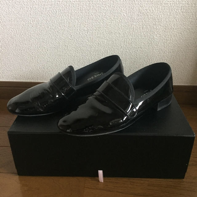 repetto(レペット)の美品★repetto (レペット)★パテント　ローファー 39.5 レディースの靴/シューズ(ローファー/革靴)の商品写真