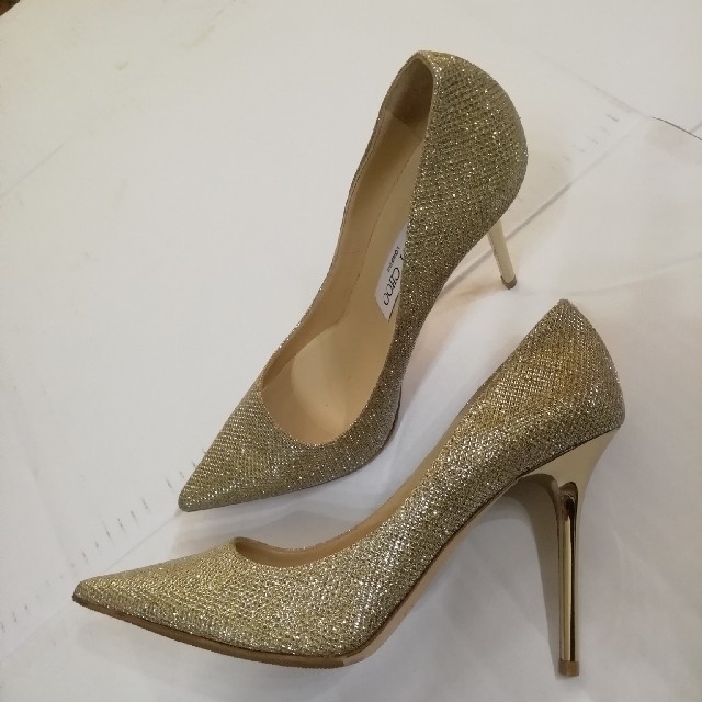 【通販 人気】 JIMMY CHOO - JIMMY CHOO ラメグリッターパンプス ハイヒール+パンプス - covid19.ins.gov.mz