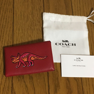 コーチ(COACH)の新品 コーチ 恐竜 レキシー カードケース コインケース (コインケース)