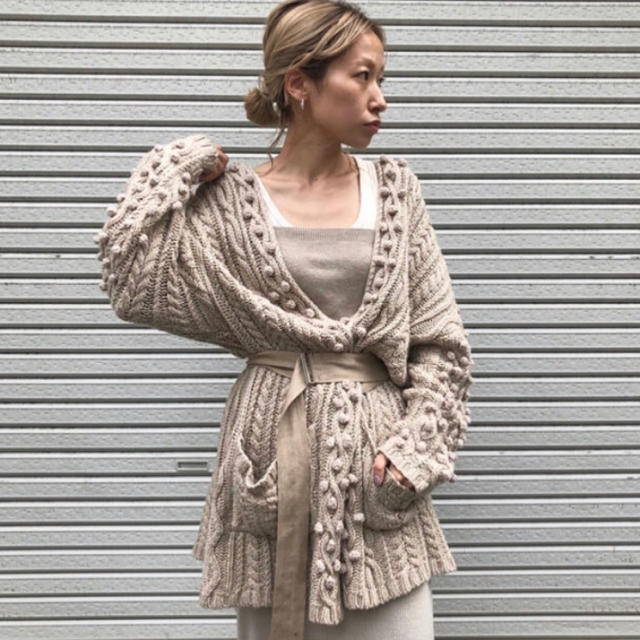 カーディガンtodayful Aran Knit Cardigan アランニットカーディガン