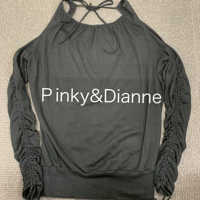 Pinky&Dianne(ピンキーアンドダイアン)のＰinky＆Dianne ブラック カットソー レディースのトップス(カットソー(長袖/七分))の商品写真