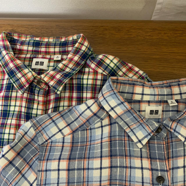 UNIQLO(ユニクロ)のチェックシャツ2枚組 レディースのトップス(シャツ/ブラウス(長袖/七分))の商品写真