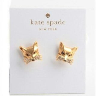 ケイトスペードニューヨーク(kate spade new york)の新品♠ケイトスペード　キツネのピアス(ピアス)