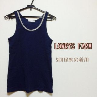 ローリーズファーム(LOWRYS FARM)のビジューつきタンクトップ＊(タンクトップ)