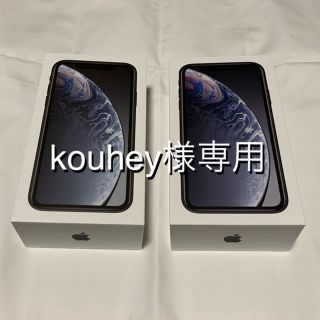 アイフォーン(iPhone)のiPhone XR 64G ブラック　SIMフリー(スマートフォン本体)