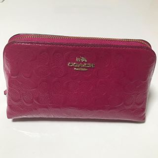 コーチ(COACH)のCOACH エナメルポーチ(ポーチ)