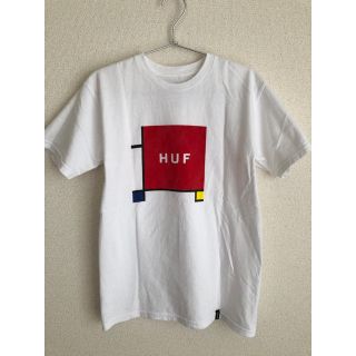 ハフ(HUF)のHUF ハフ Tシャツ ボックスロゴ ホワイト レッド 赤 限定 S(Tシャツ/カットソー(半袖/袖なし))