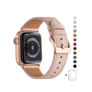 アップルウォッチ(Apple Watch)のApple Watch用 レザーバンド     アップルウォッチ用 38 40㎜(その他)