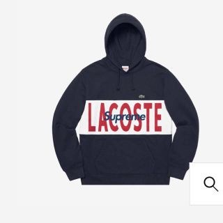 シュプリーム(Supreme)のsupreme lacoste パーカー ネイビー XL(パーカー)