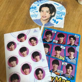 ジャニーズジュニア(ジャニーズJr.)の目黒蓮 サマパラ ミニうちわ クリアファイル(アイドルグッズ)