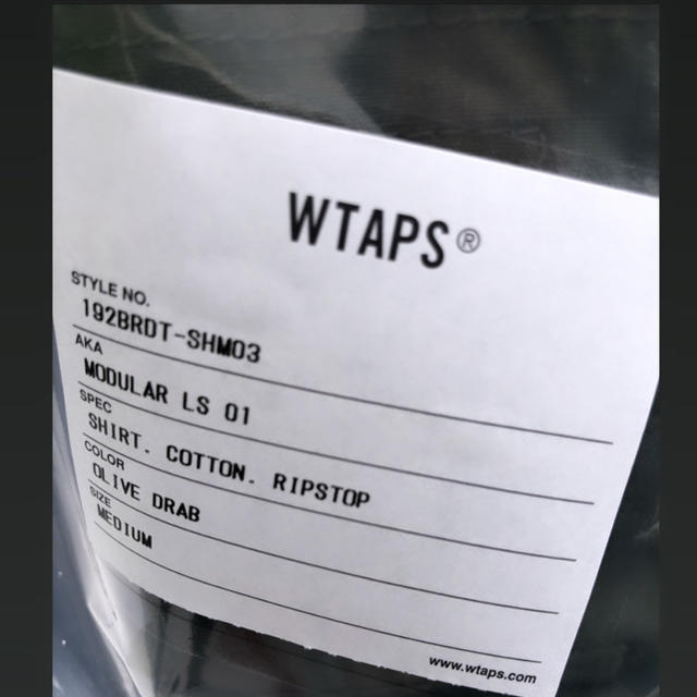 Mサイズ WTAPS 19AW MODULAR LS ダブルタップス モジュラー