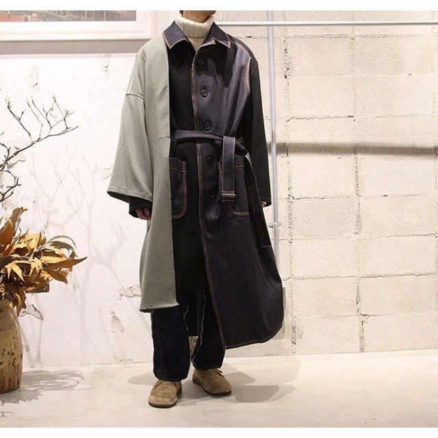 SUNSEA(サンシー)のkhoki コート サイズ2 YOKE stein メンズのジャケット/アウター(トレンチコート)の商品写真